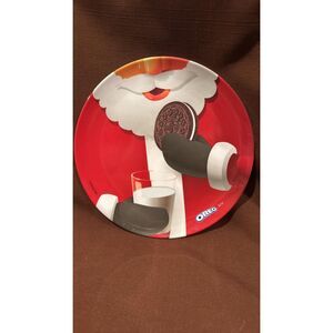 Oreo 2010 Santa Cookies Plate 8" round